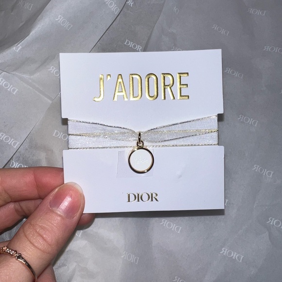 Dior Jadore Diffuser Charm Ribbon Bracelet Choker - Picture 2 of 5